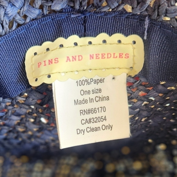 Anthropologie PINS AND NEEDLES Crochet & Straw Hat - Picture 4 of 7